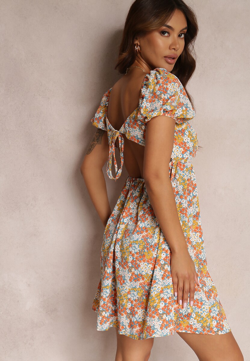 Fioletowo-Miętowa Sukienka Josmy