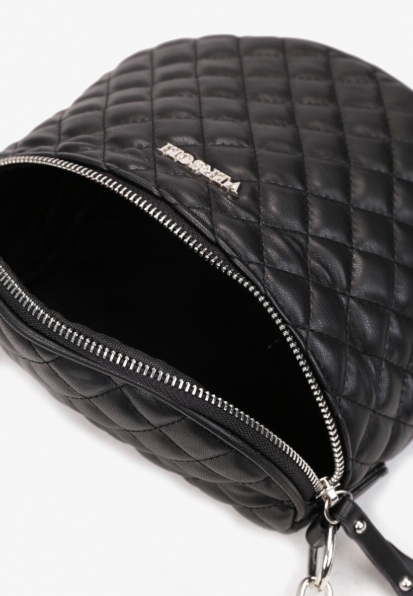 Czarno-Srebrna Torebka Maryshell