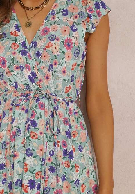 Miętowa Sukienka Artarpia