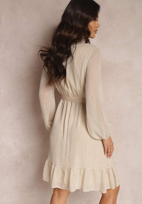 Beżowa Sukienka Iphina