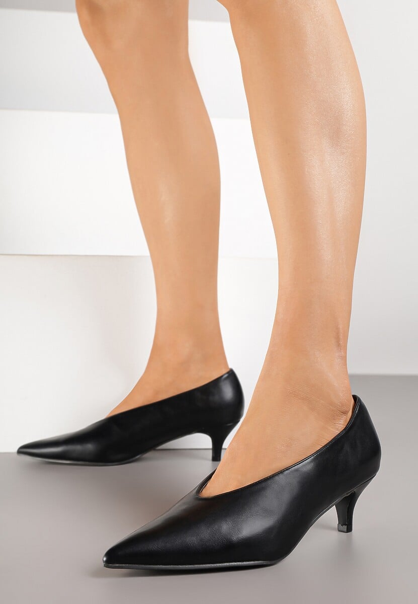 Brązowe Czółenka na Kaczuszce w Klasycznym Stylu Rilanela