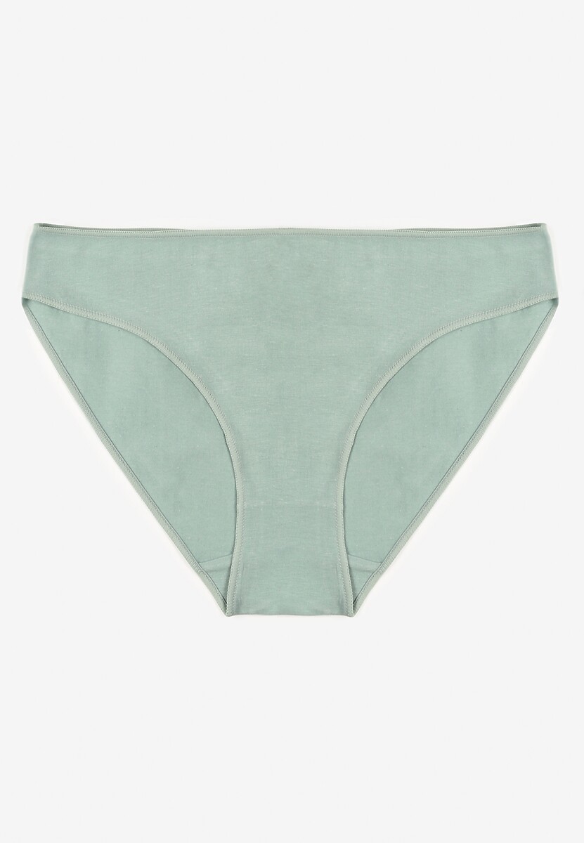 Beżowe Majtki Typu Figi z Bawełny Silomena