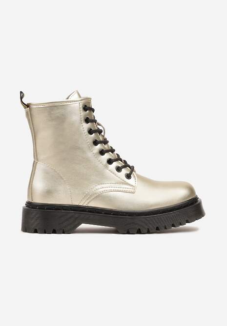 Złote Botki w Stylu Workerów Resicea