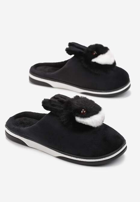 Czarne Kapcie Antinna