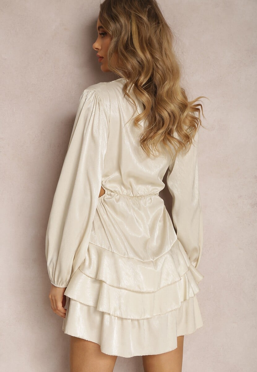 Jasnobeżowa Sukienka Sophiera