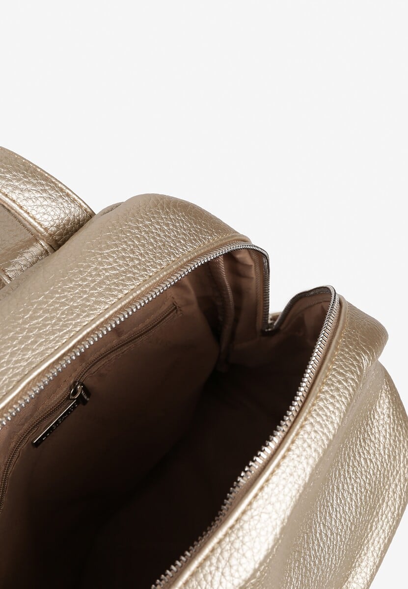 Złoty Plecak Ozdobiony Napisem Nillamea