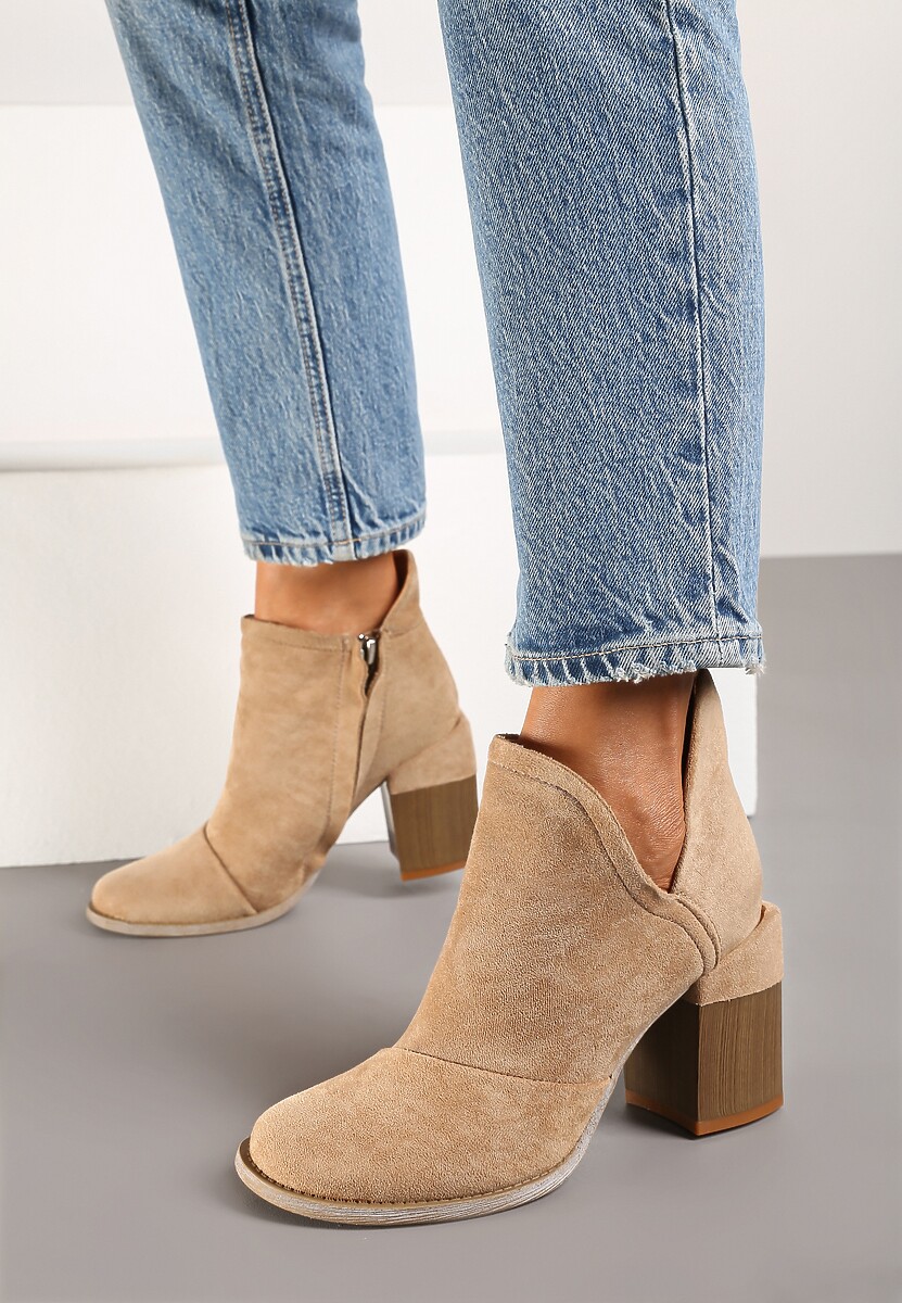 Beżowe Botki Dhysreia