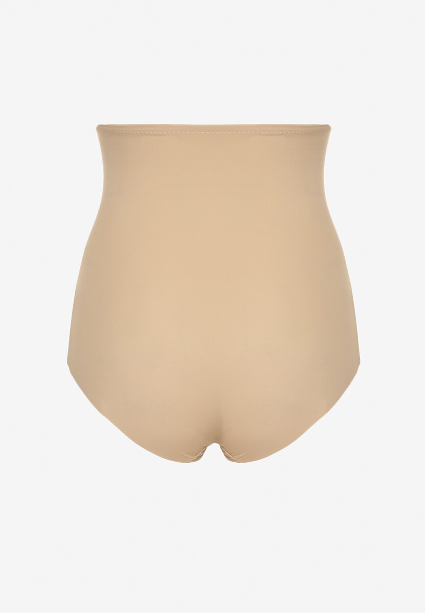 Beżowe Majtki Modelujące High Waist Emiree