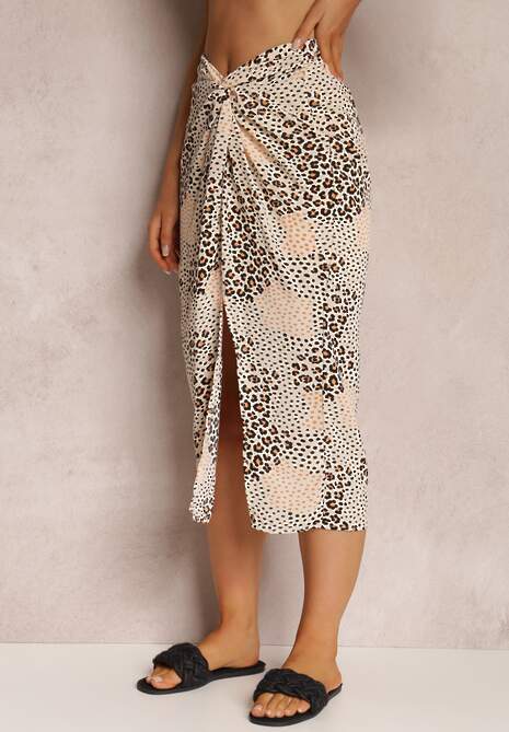 Jasnobeżowa Spódnica Drakotus