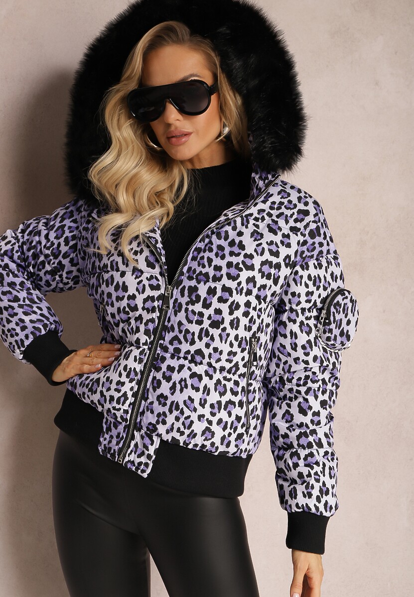 Brązowe Śniegowce z Ekozamszu Zdobione Futerkiem i Paskiem ze Sprzączką Leathor