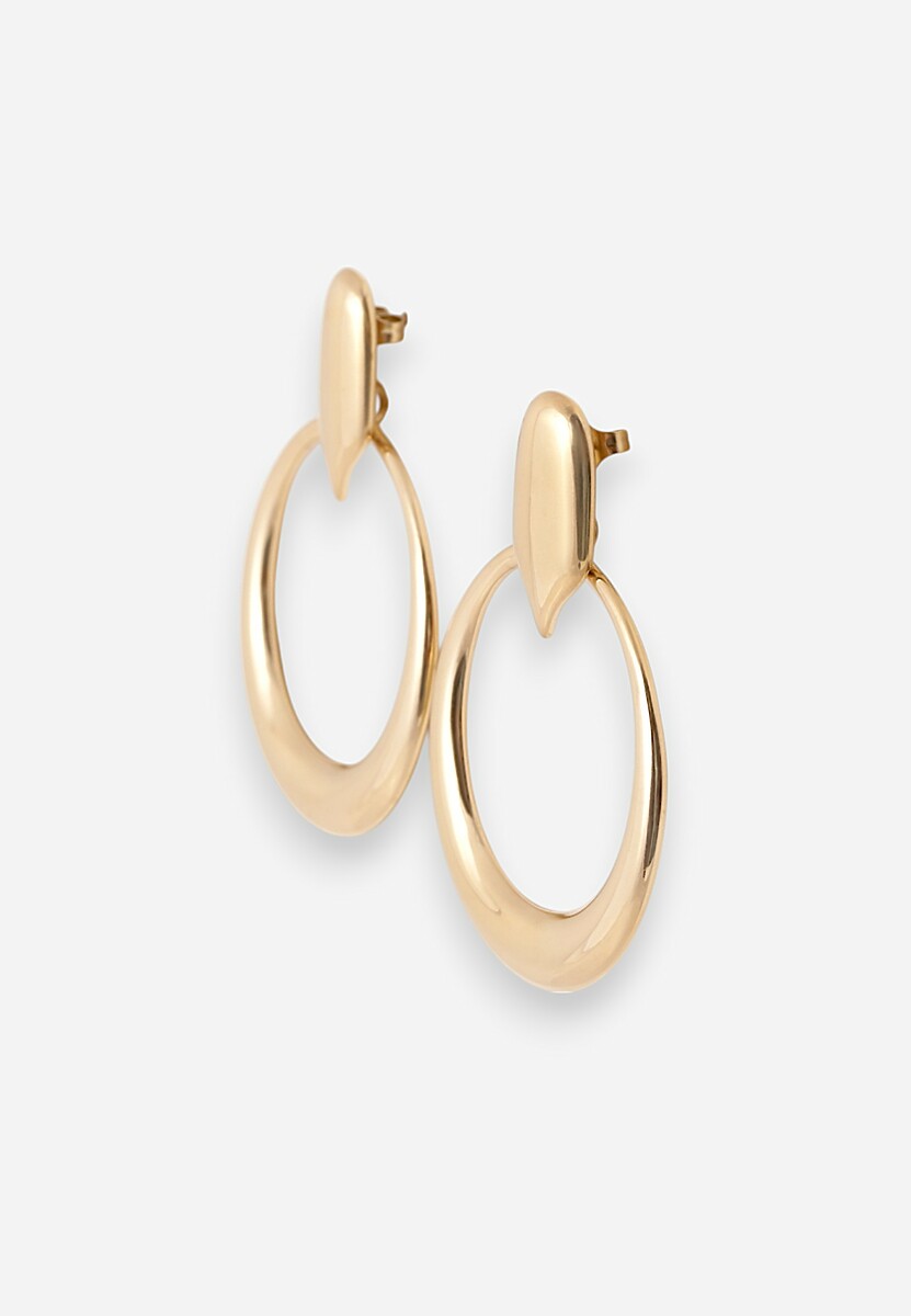 Złote Kolczyki z Motywem Kół Malerela