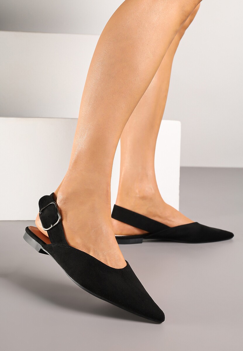 Brązowe Sandały Vices Typu Slingback z Wkładką ze Skóry Naturalnej Rallora