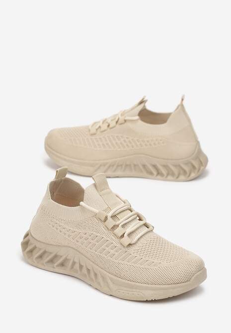 Beżowe Buty Sportowe Eudiopis