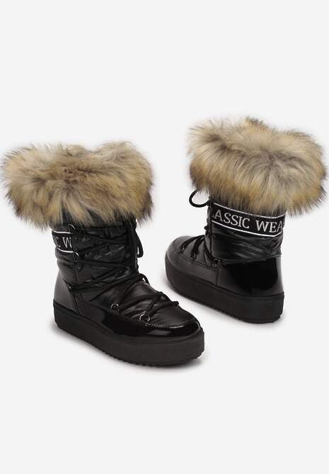 Czarne Śniegowce Volumnia