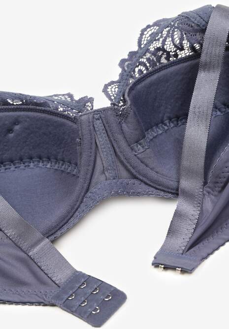 Granatowy Biustonosz Typu Full Cup Vikiirona