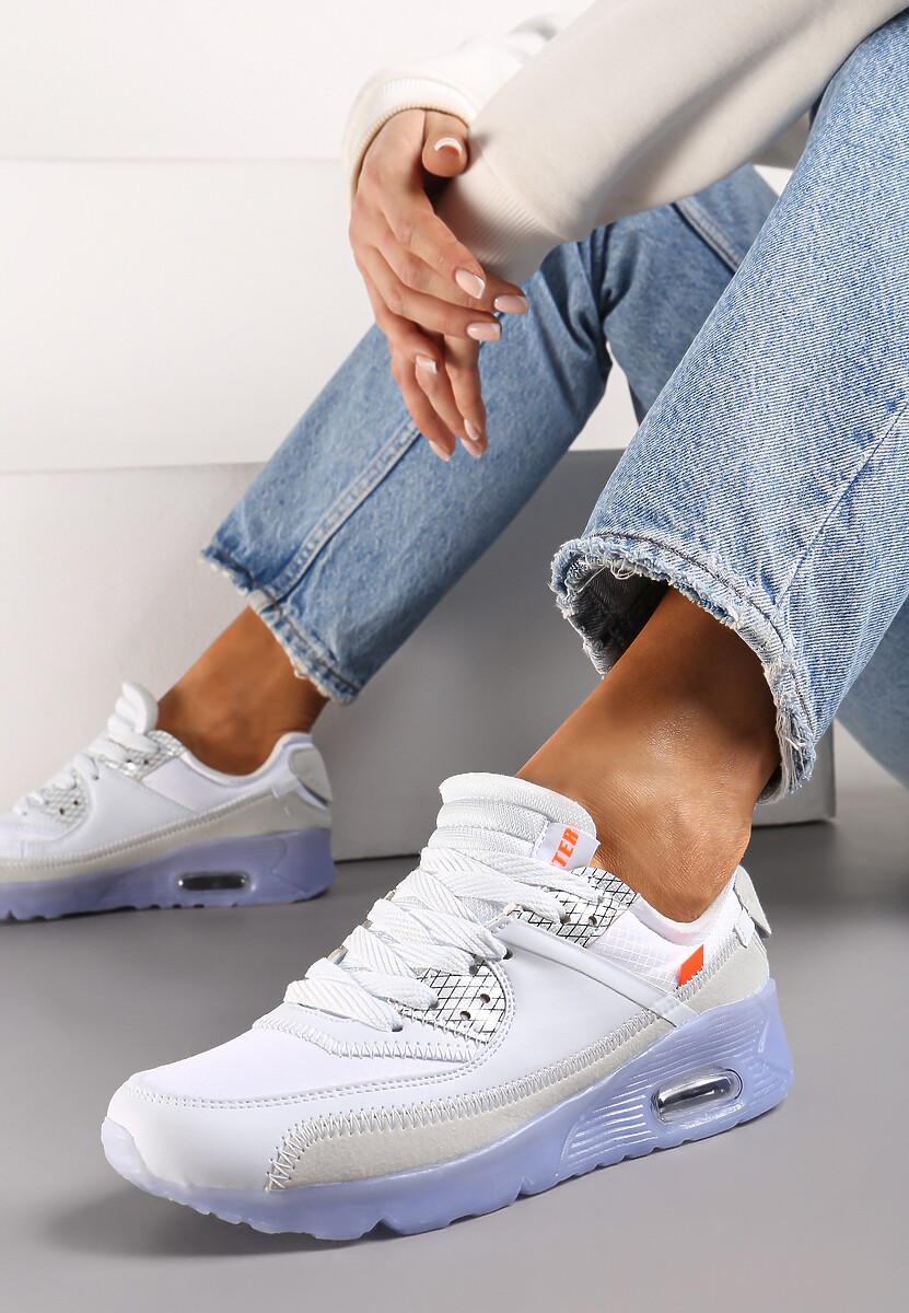 Biało-Liliowe Buty Sportowe Irinyxih