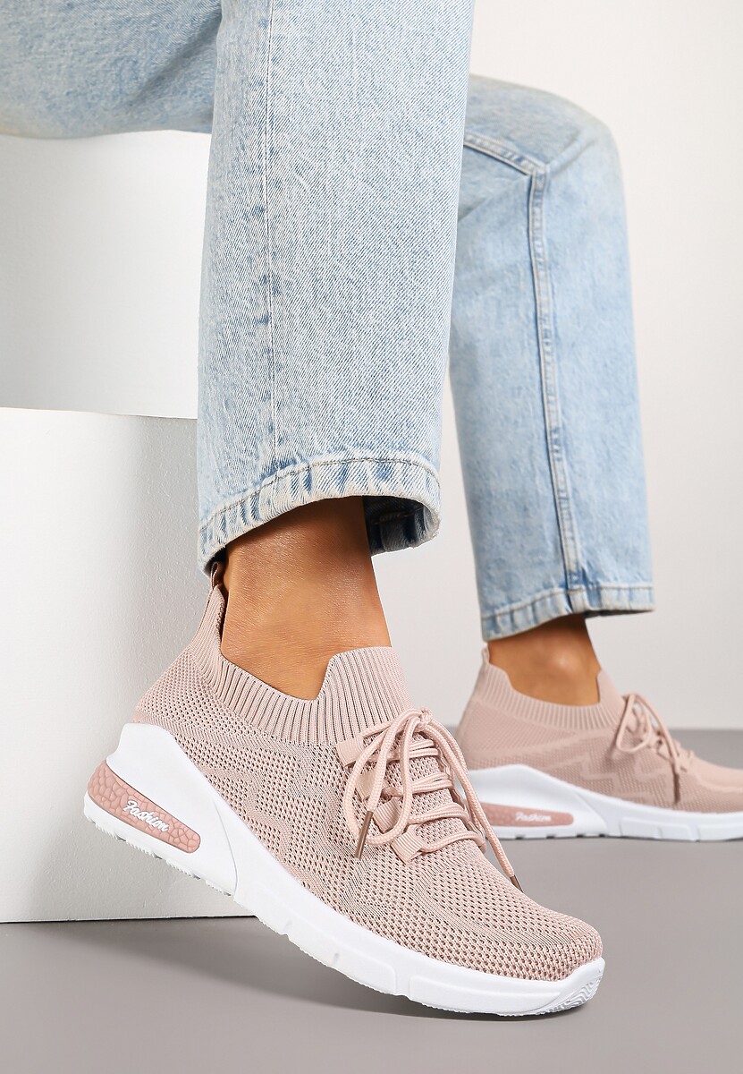 Beżowe Buty Sportowe Philone