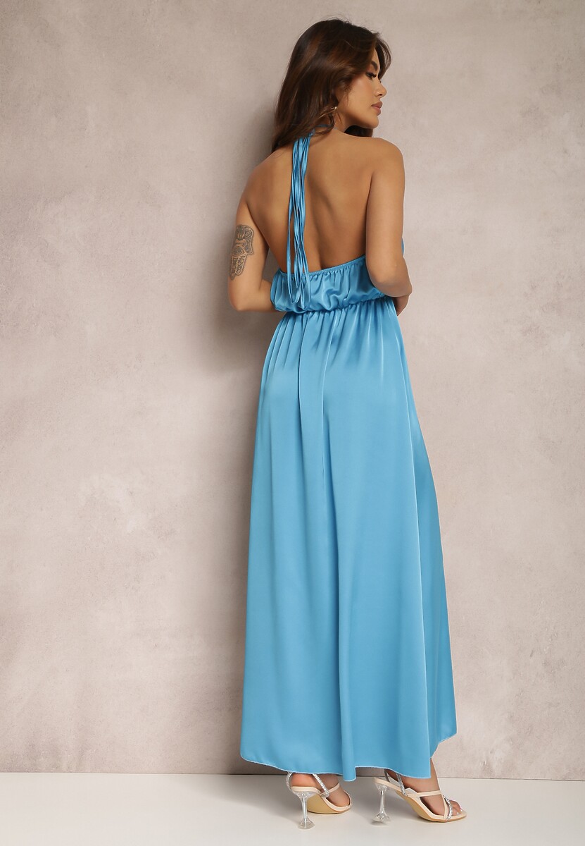 Niebieska Sukienka Althina