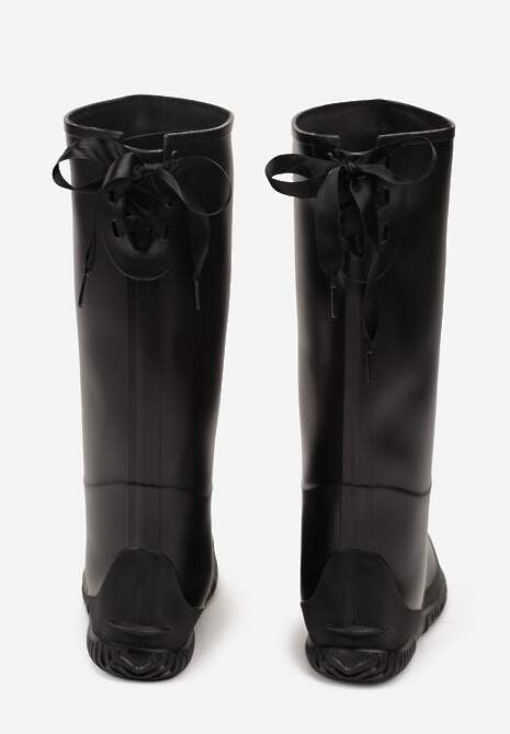 Czarne Kalosze Ozdobione Kokardkami Lorriva