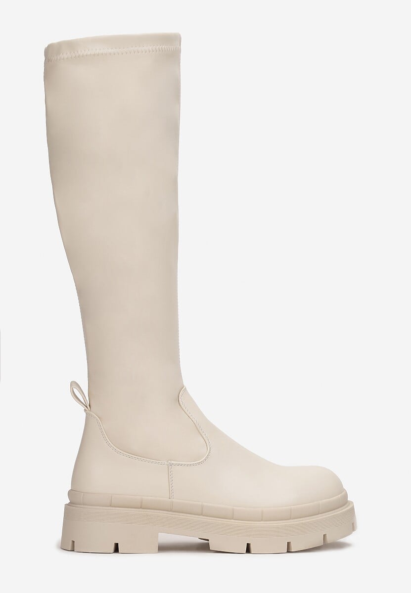 Beżowe Kozaki Stergys