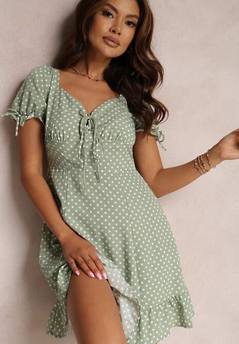 Jasnozielona Sukienka Síofra