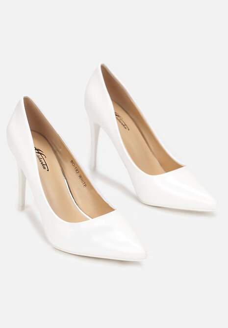 Białe Szpilki Lakierowane Goiphia
