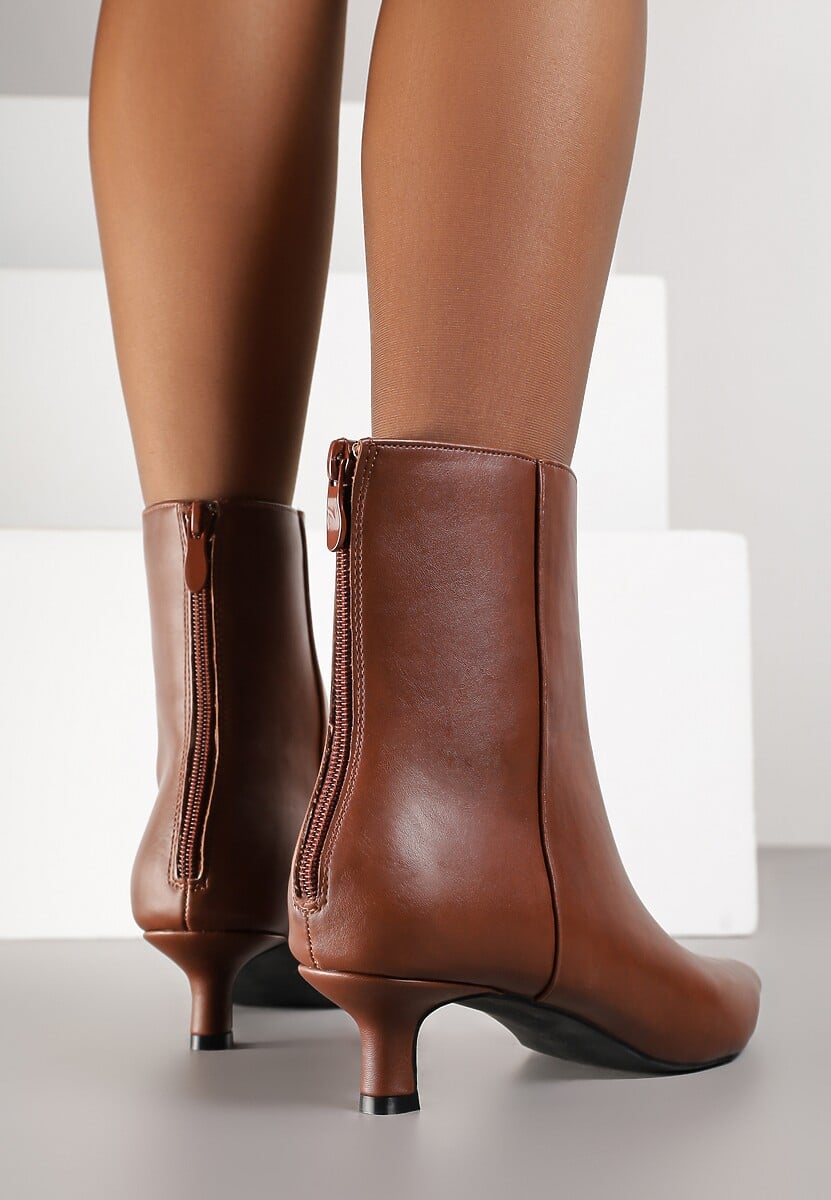 Brązowe Botki Vices  na Kaczuszce Falomara