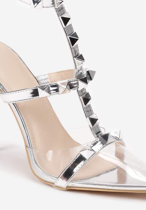 Srebrne Sandały Trusami