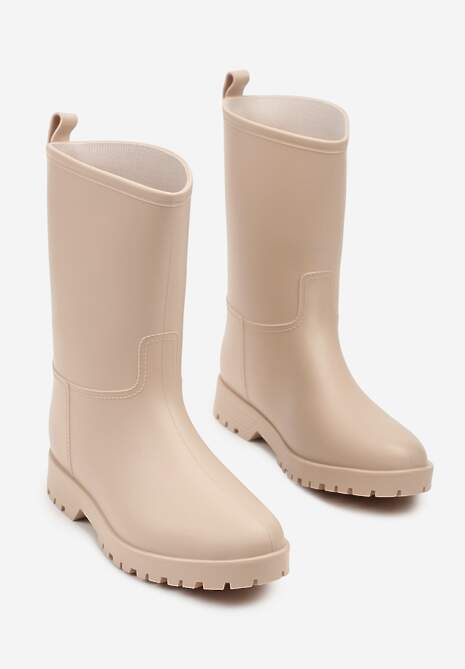 Beżowe Casualowe Kalosze Dirrive