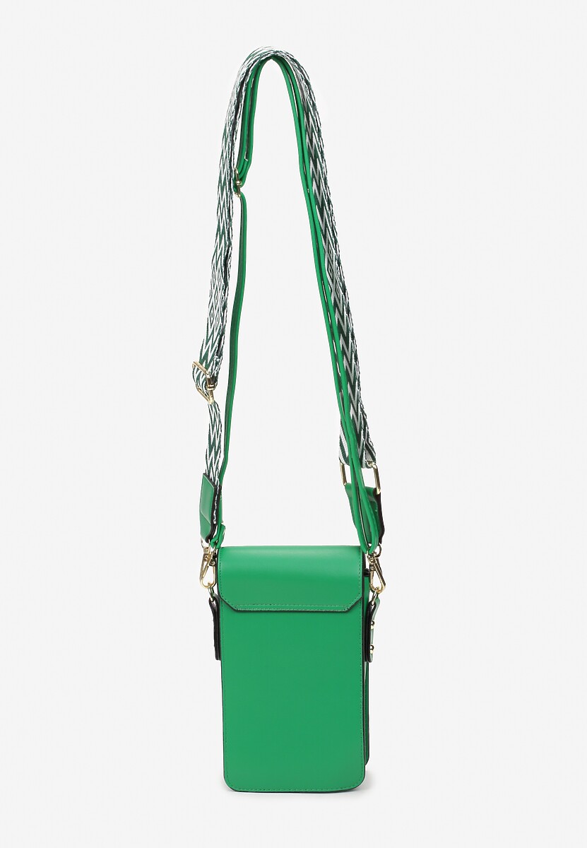 Zielona Torebka-Portfel z Odpinanym Paskiem i Kieszonkami Isamille