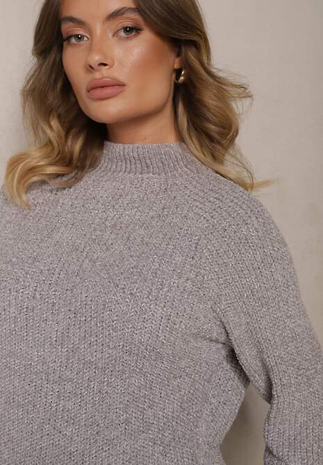 Szary Casualowy Golf z Wiskozą Zerinia