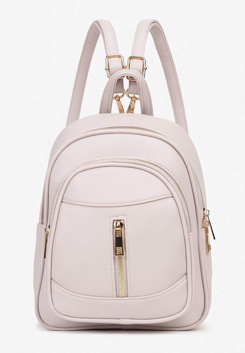 Szary Plecak na Ramiączkach z Regulacją Wykończony Suwakami Nelsey