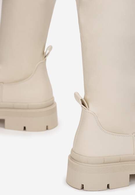 Beżowe Kozaki Stergys