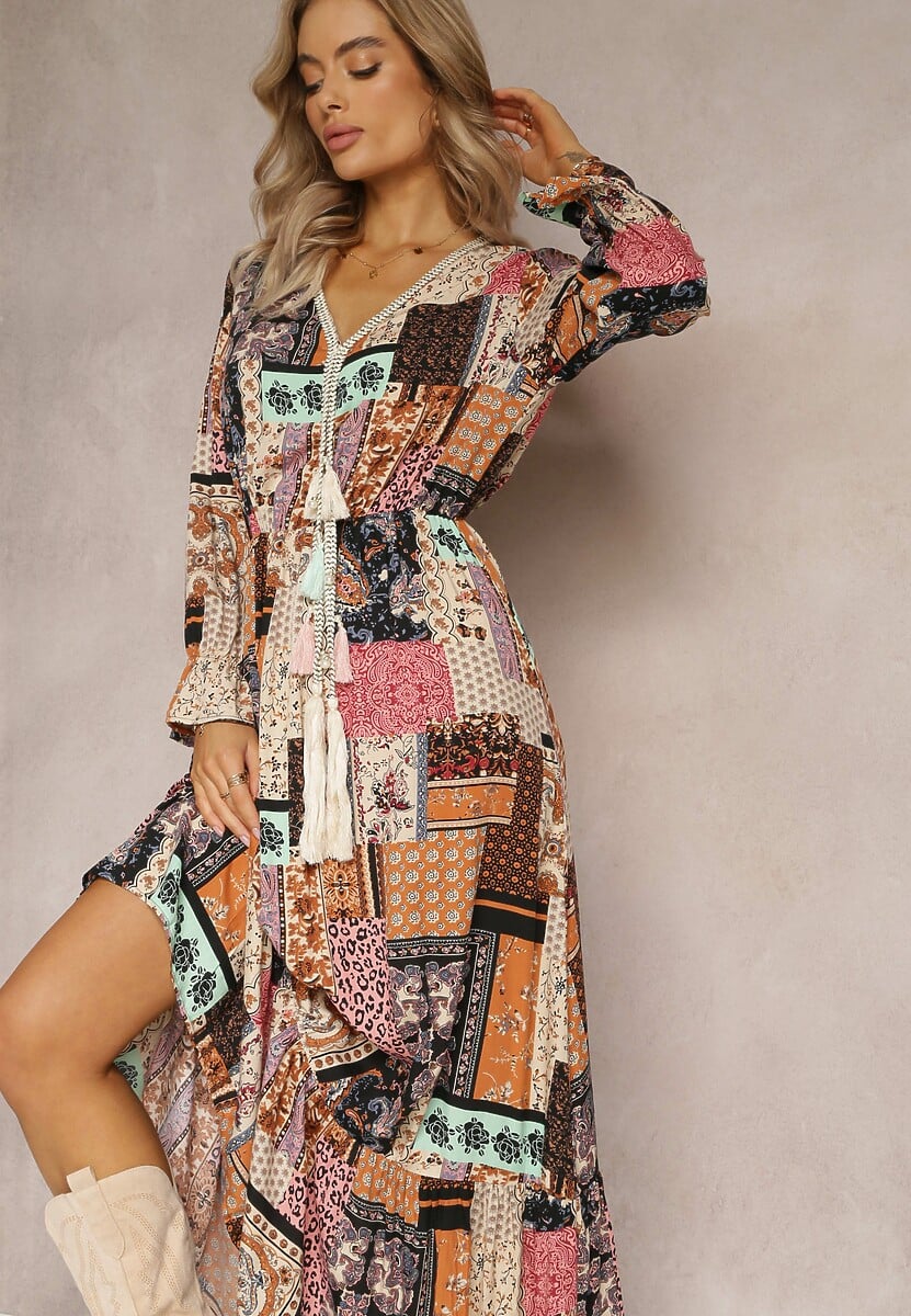 Beżowa Sukienka Althithoe