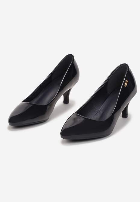 Granatowe Czółenka Ironice