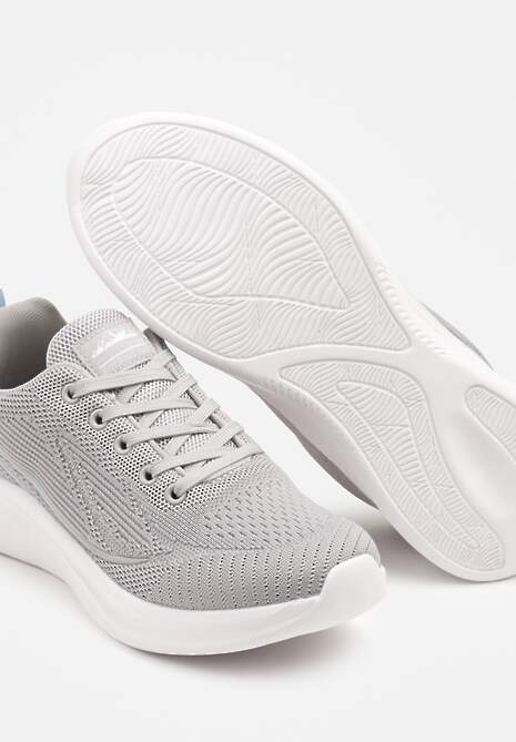 Szaro-Niebieskie Buty Sportowe Sneakersy Zdobione Efektem Ombre Banelissa