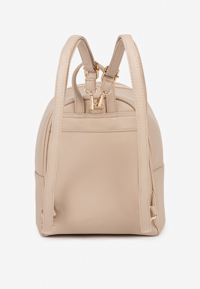 Beżowy Plecak Ozdobiony Pikowaniem Banilitia