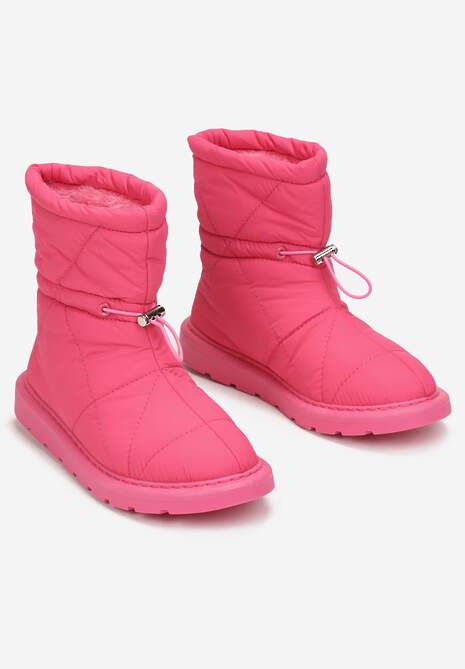 Fuksjowe Śniegowce Pikowane ze Ściągaczem Eraris