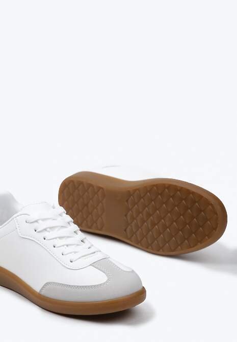 Bardzo-Zielone Sznurowane Sneakersy Klasyczne z Cholewką przed Kostkę Laeltia