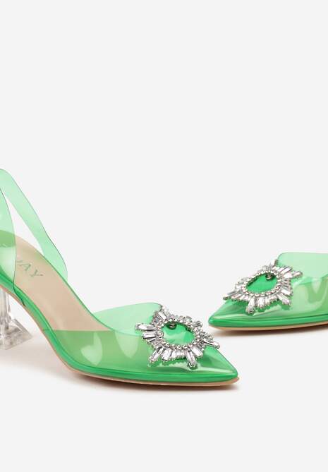 Zielone Sandały Aegiope