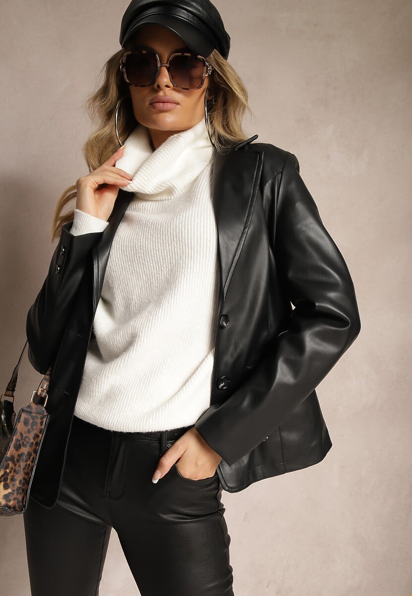 Biały Golf z Domieszką Wiskozy i Kaszmiru Azivara