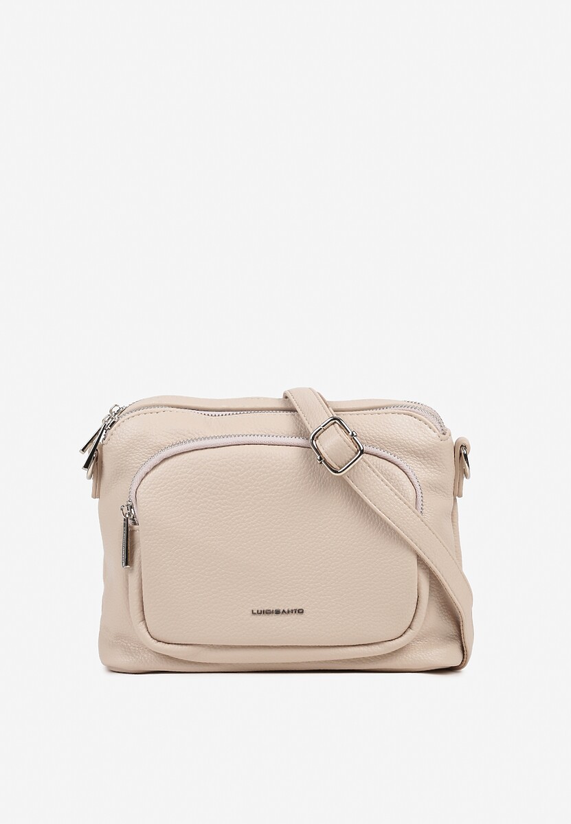 Czarna Torebka Typu Listonoszka z Dwiema Komorami Savarelle