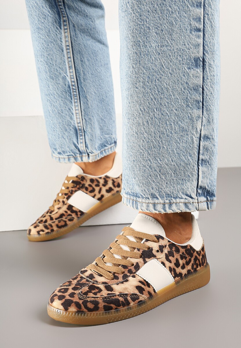 Panterkowe Sneakersy Tenisówki w Kultowym Stylu Neolithaen