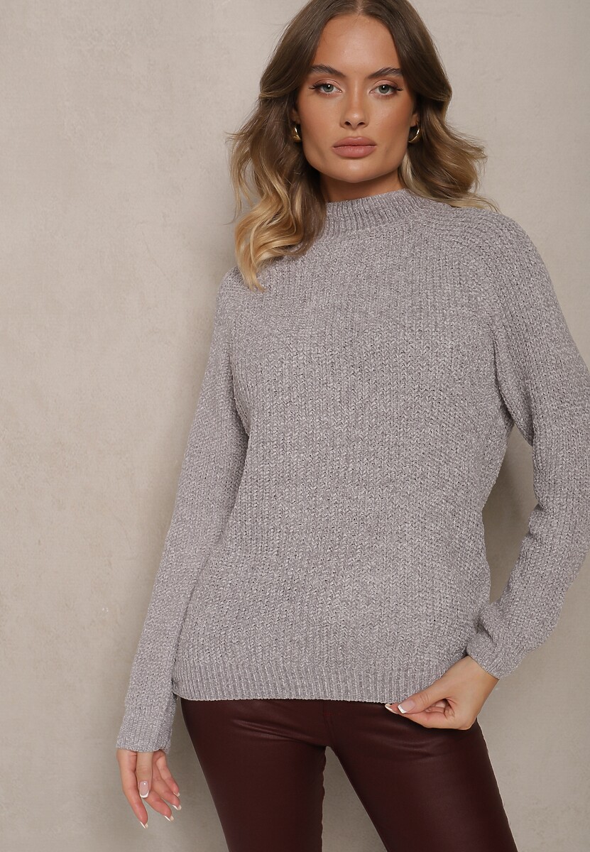 Szary Casualowy Golf z Wiskozą Zerinia