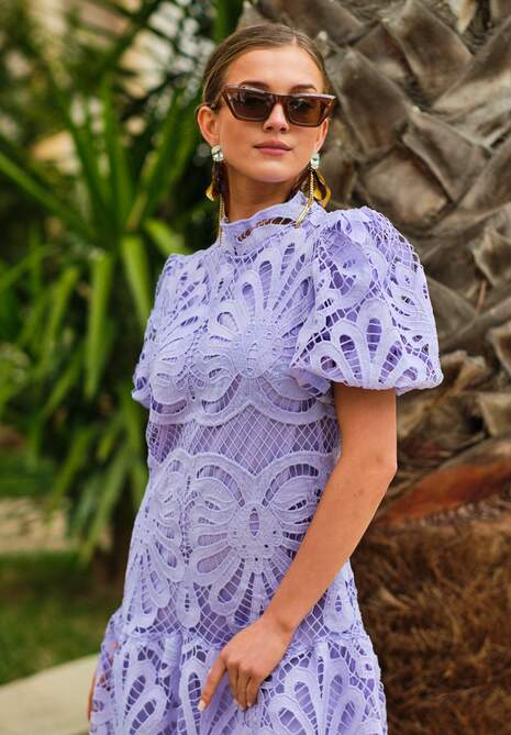 Fioletowa Sukienka Amathinna