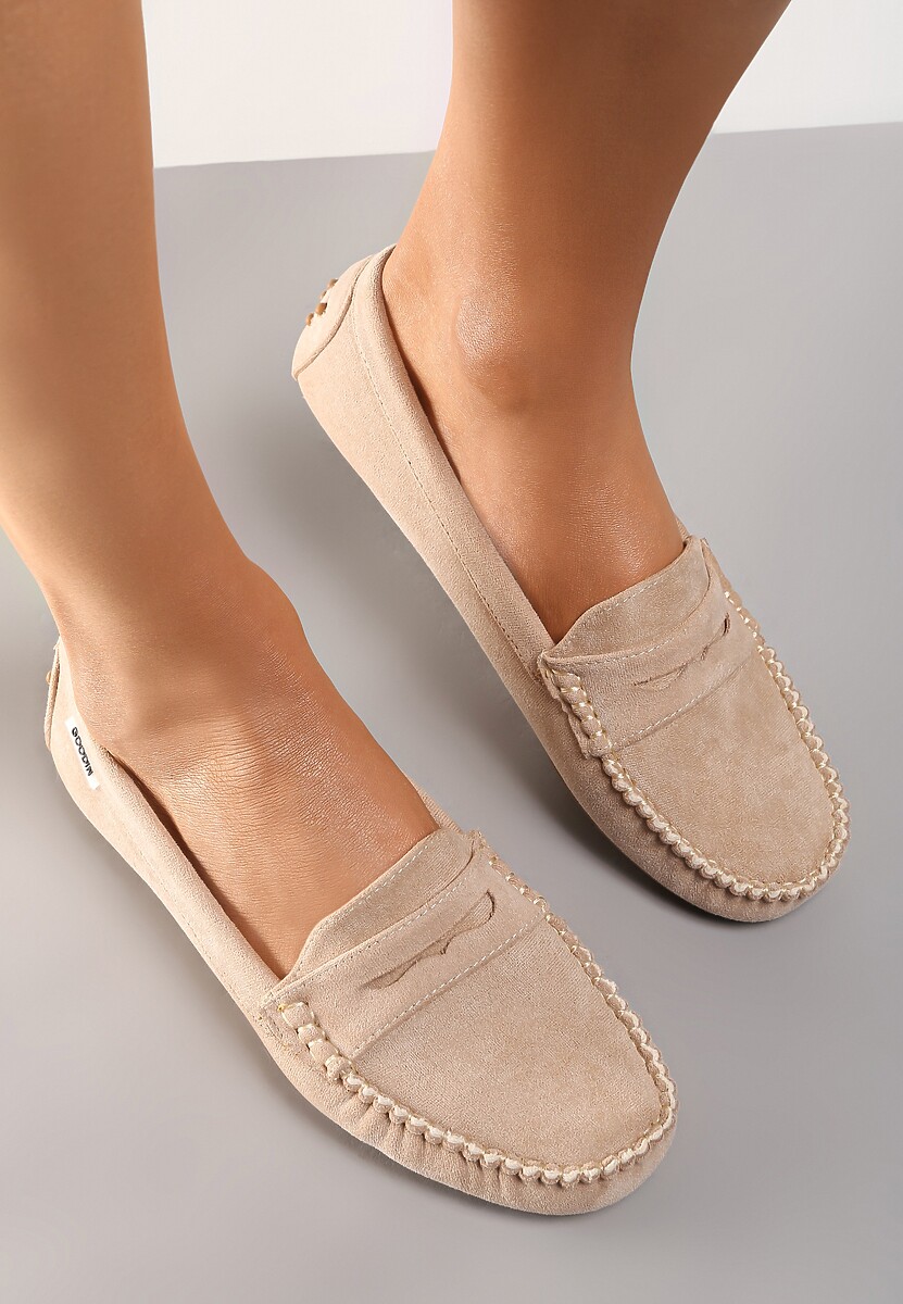Beżowe Mokasyny Lithiche