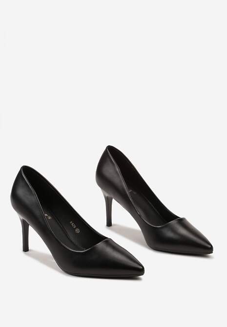 Czarne Czółenka z Noskiem w Szpic na Szpilce Noxeria