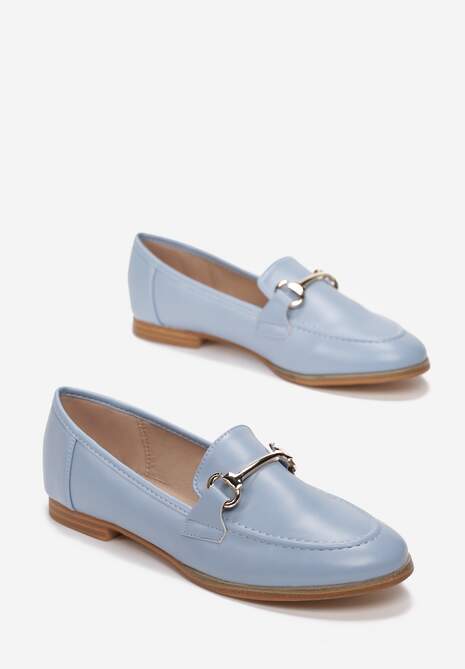 Jasnoniebieskie Mokasyny Sakina