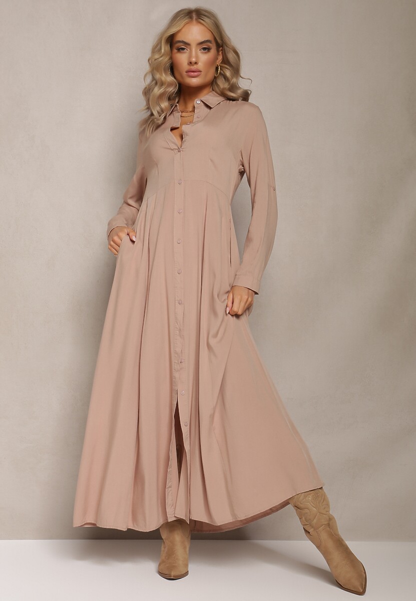 Beżowa Sukienka Hillcrest