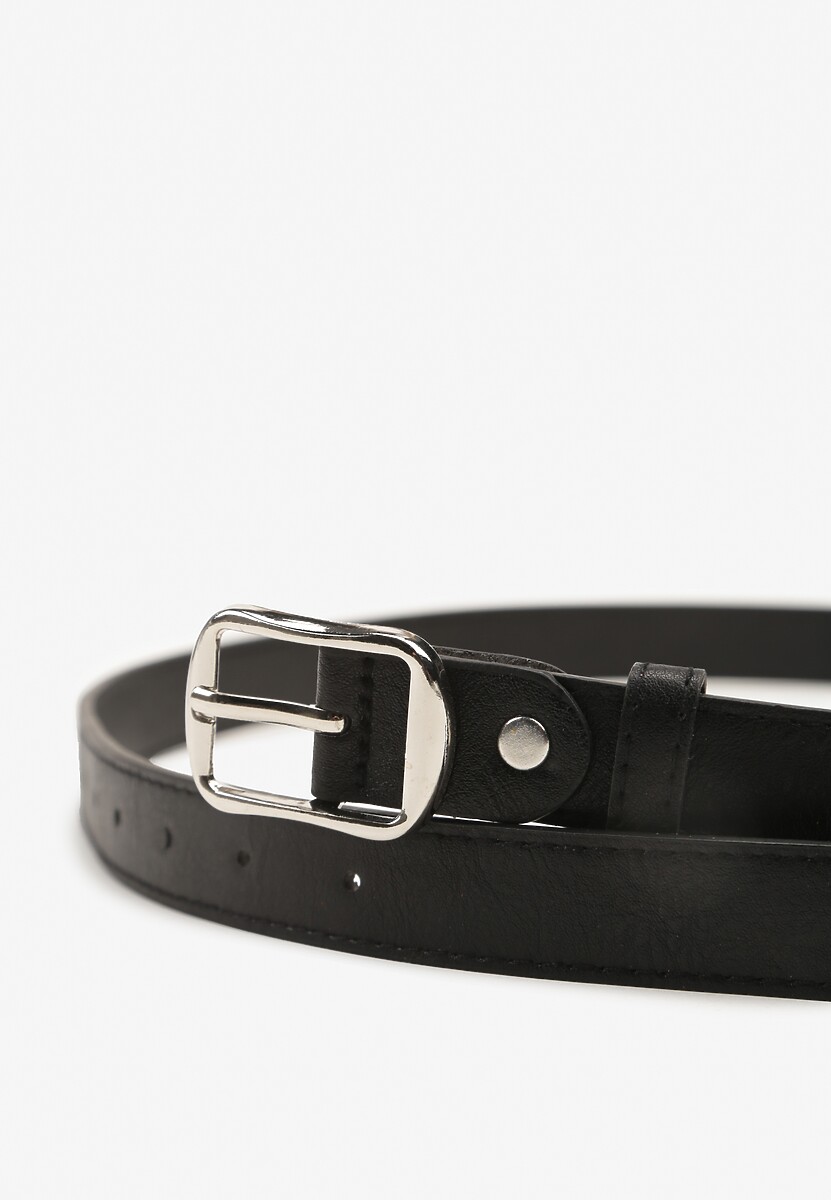 Czarny Pasek z Ozdobną Klamrą Filariela